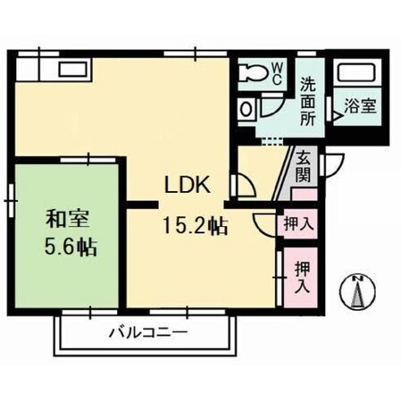 ドムス・ヒルズ　Ａ館の物件間取画像